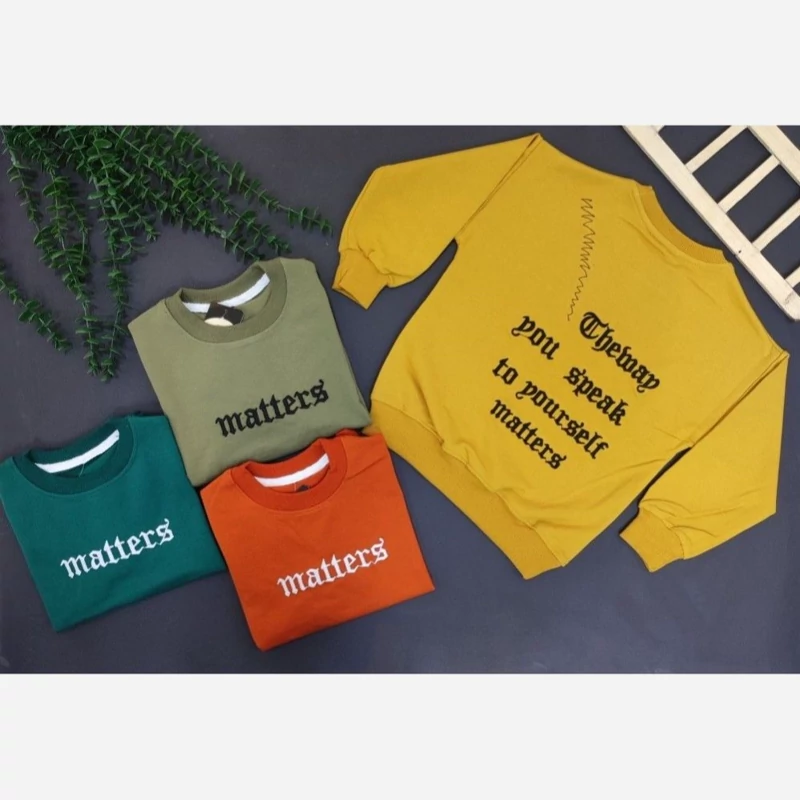 بلوز نخی پسرانه سوپر پنبه دورس گلدوزی پیش پشت