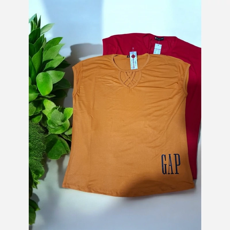 تیشرت آستین حلقه ای زنانه ویسکوز