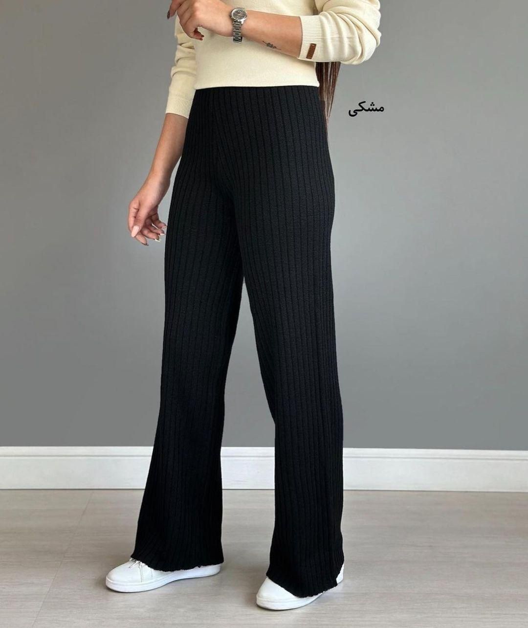 شلوار راحتی زنانه طرح اکاردئونی تمام کش