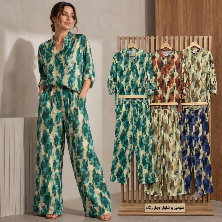 شومیز شلوار بگ زنانه